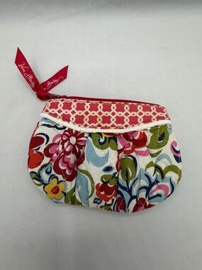 Vera Bradley Pink Multi Quilted Floral Coin Pouch